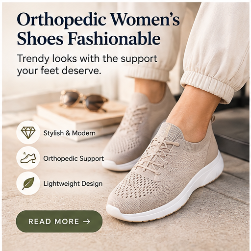 Fashionable orthopedic women's shoes