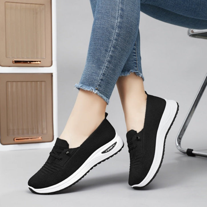 Women's Orthopedic Walking Laces Knit Shoes
